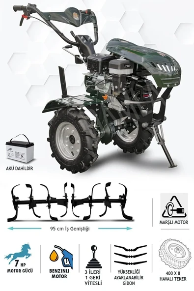 KAAN 280-S3 MARŞLI ÇAPA MAKİNESİ ürün görseli 1