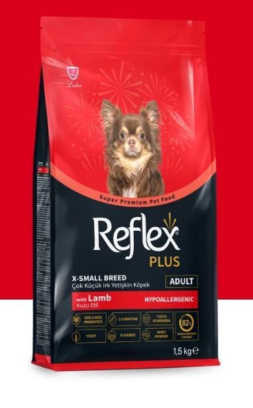 Reflex Plus Kuzu Etli Çok Küçük Irk Yetişkin Köpek Maması 1,5 Kg ürün görseli 1