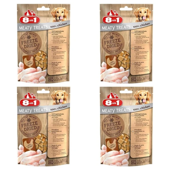8in1 Freeze Dried Tavuklu Doğal Ödül 50 Gr X 4 ADET ürün görseli 1