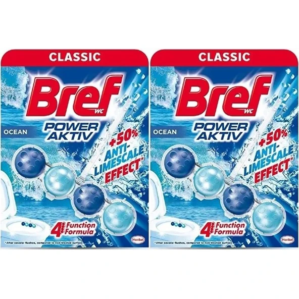 Bref Power Aktiv Klozet Bloğu Okyanus Kokulu  (2 Li Set) (2PK*1) ürün görseli 1