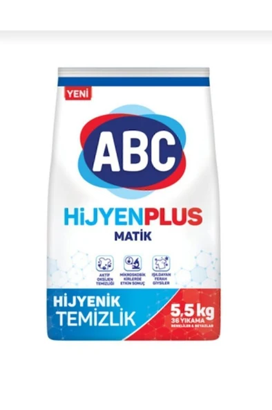 ABC Matik Hijyen Plus Toz Çamaşır Deterjanı 36 Yıkama (1 X 5,5 KG) ürün görseli 1