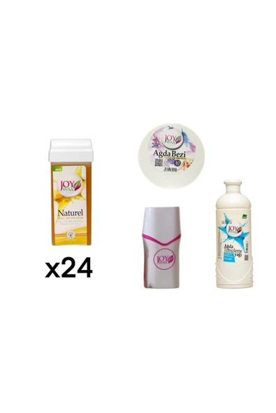 JOYWAX Kartuş Ağda Naturel*24-80mt Bez-750mlyağ-rollon Isıtıcı ürün görseli 1