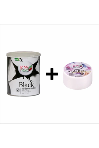 JOYWAX Joy Wax Konserve Sir Agda Black 800ml 25mt Ağda Bezi ürün görseli 1