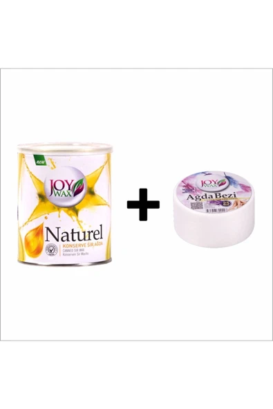 JOYWAX Joy Wax Konserve Sir Agda Naturel 800ml 25mt Ağda Bezi ürün görseli 1