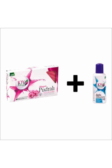 JOYWAX Joy Wax Kalıp Ağda Pudralı 500gr+125ml Temizleme Yağı ürün görseli 1
