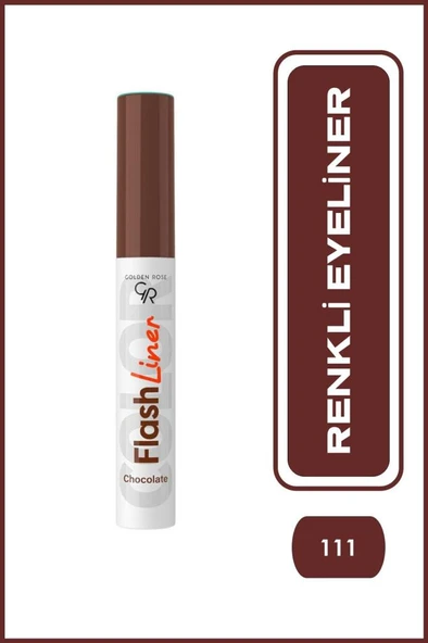 Golden Rose Flash Liner Colored Eyeliner - 111 Chocolate - Renkli Eyeliner ürün görseli 1