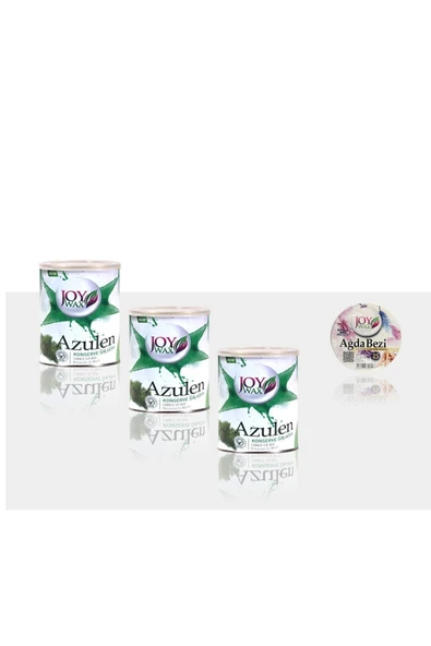 JOYWAX Joy Wax 3 Adet Konserve Sir Agda Azulen 800ml+25mt Ağda Bezi ürün görseli 1