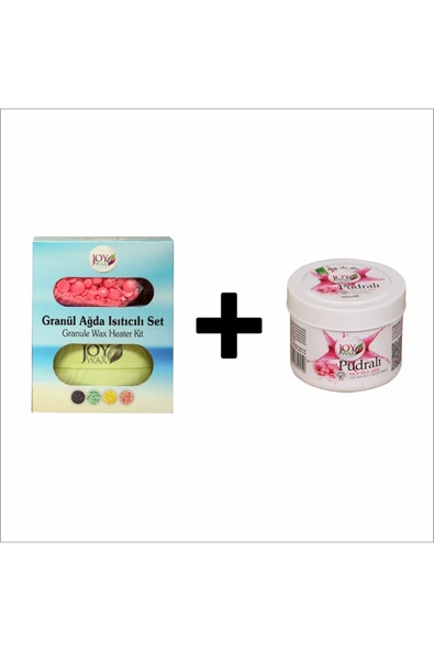 JOYWAX Granül Boncuk Ağda Isıtıcı Set Pudralı Kalıp Ağda Pudralı 80 ml ürün görseli 1