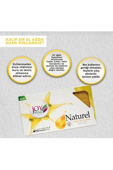 JOYWAX Joy Wax Kalıp Sir El Agda Naturel 500gr ürün görseli 1