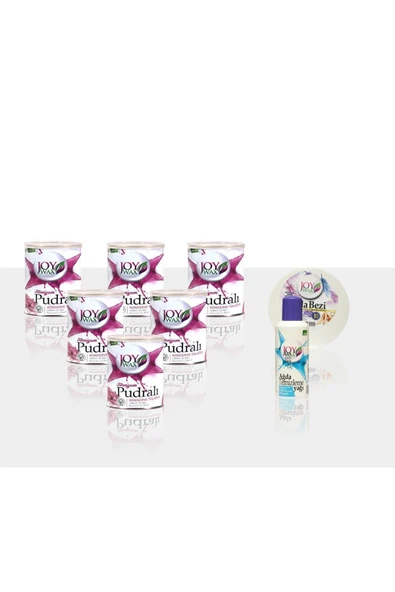 JOYWAX Joy Wax 6 Adet Konserve Sir Agda Titanyum Pudralı 800ml 80mt Ağda Bezi 125ml Yağ ürün görseli 1
