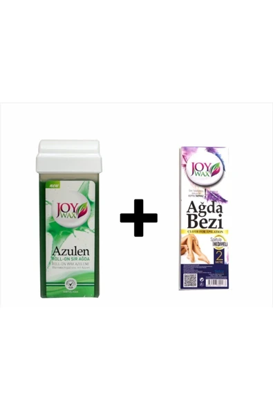JOYWAX Joy Wax Kartuş Ağda Azulen 100ml+ 2mt Bez ürün görseli 1