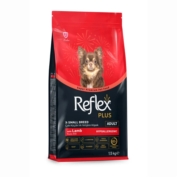 Reflex Plus Kuzu Etli Çok Küçük Irk Yetişkin Köpek Maması 1,5 kg ürün görseli 1