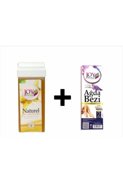 JOYWAX Joy Wax Kartuş Ağda Naturel 100ml+ 2mt Bez ürün görseli 1