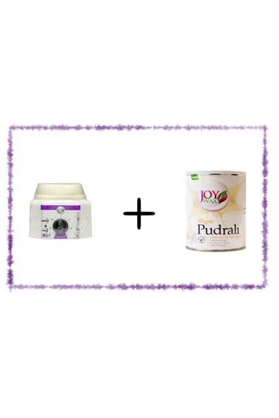 JOYWAX Isıtıcı Kazan + Konserve Ağda Beyaz Pudralı ürün görseli 1