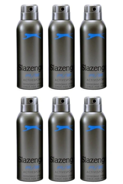 SLAZENGER Deodorant Active Sport Mavi 150ml X6 Adet ürün görseli 1