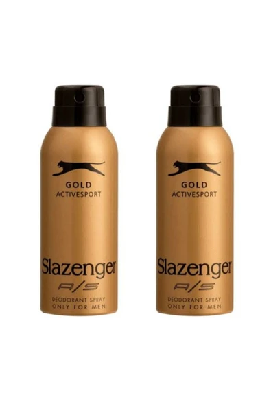 SLAZENGER Active Sport Gold Deo 150 ml - Erkek Deodorantı X 2 Adet ürün görseli 1