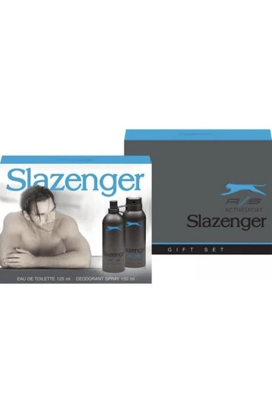SLAZENGER Edt 125 ml 150 ml Deo Mavi - Resim 2