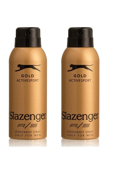 SLAZENGER Active Sport Gold Deo 150 ml - Erkek Deodorantı X 2 Adet ürün görseli 1