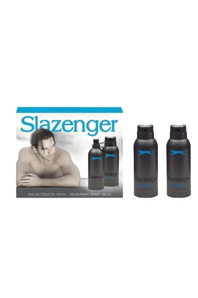 SLAZENGER Activesport Mavi Erkek Parfüm Edt 125 ml & Deodorant 150 ml Set ürün görseli 1