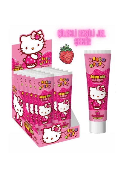 LOLLİBONİ Hello Kitty Çilek Aromalı Jel Şeker 35 gr 12 Adet ürün görseli 1
