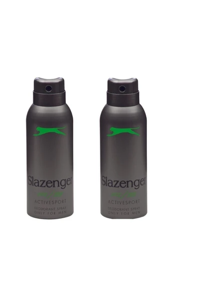SLAZENGER Deodorant Erkek 150 ml Activesport Yeşil X 2 Adet ürün görseli 1
