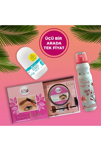 JOYWAX Kaş Sabitleyici-cecile Lovely Deo-cecile Iris Bitkisel Roll-on ürün görseli 1