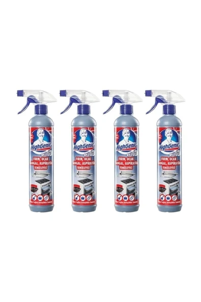 HİGHGENİC Fırın Ocak Mangal Aspiratör Temizleyici 500 ml 4 Lü Set ürün görseli 1