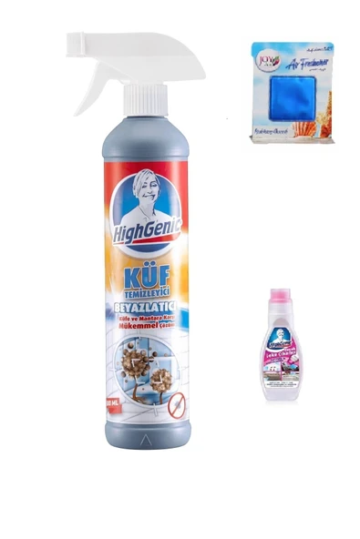 HİGHGENİC Küf Temizleyici Beyazlatıcı 500 ml - 1 Adet Fırçalı Leke Çıkarıcı 200 ml - Oda Kokusu ürün görseli 1