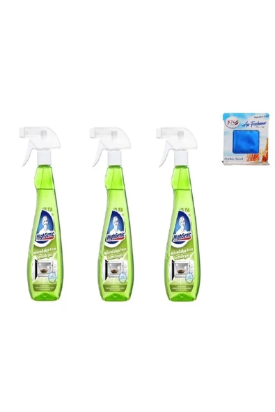 HİGHGENİC Mikrodalga Temizleyici 350 ml * 3 Adet - 1 Adet Oda Kokusu ürün görseli 1