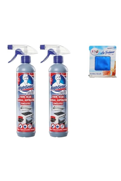 HİGHGENİC Fırın Ocak Mangal Aspiratör Temizleyici 500 ml * 2 Adet - 1 Adet Oda Kokusu ürün görseli 1