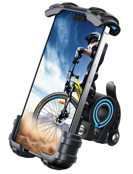 Lamicall Motosiklet ve Bisiklet Telefon Tutucu 360 Derece Döndürülebilir BM02BLUE ürün görseli 1