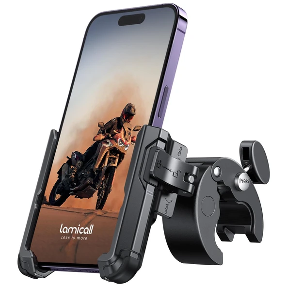 Lamicall Motosiklet ve Bisiklet Telefon Tutucu Hizli Sök Tak BP09B ürün görseli 1