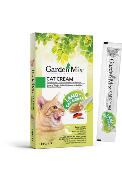 Garden Mix Kedi Kreması Kuzu Kedi Otu 5x15 gr ürün görseli 1