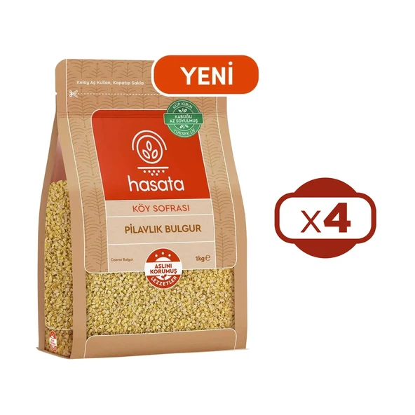 Hasata Köy Sofrası Pilavlık Bulgur 1000 gr x 4 Adet ürün görseli 1