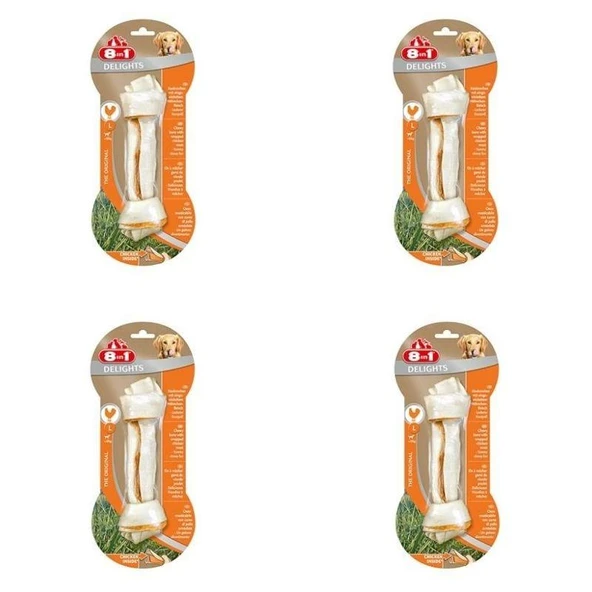 8in1 Delight Bones Tavuklu Ağız Bakım Kemiği L Boy 85 Gr X 4 Adet ürün görseli 1