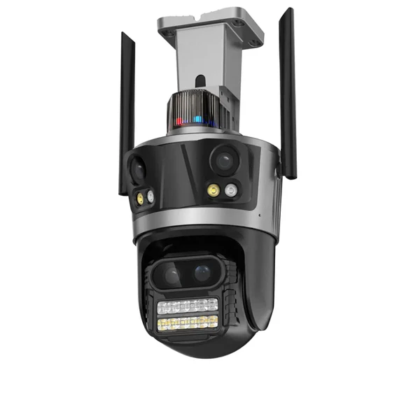 qasul 8K WiFi 16MP Dört Ekran Güvenlik Kamerası CCTV IP Kamera 8X Zoom Otomatik Takip Video Gözetim ürün görseli 1