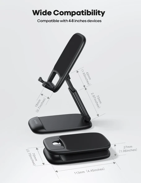 Lamicall Ayarlanabilir Cep Telefonu Stand DP13B - Resim 6
