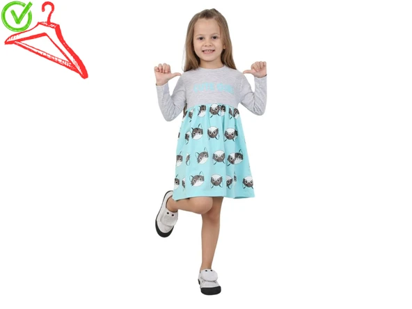 Kız Çocuk Elbise Cute Girl ürün görseli 1
