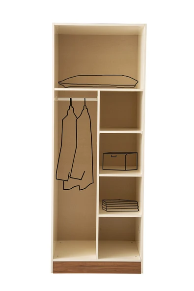 ZEN MDF 2 KAPILI DOLAP - Resim 2