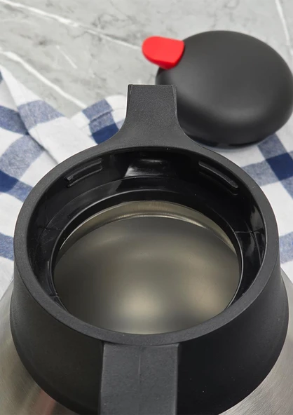12 Saat Dayanıklı Termos - Çift Katlı Çelik Çay Termosu - 2 Litre - Resim 3