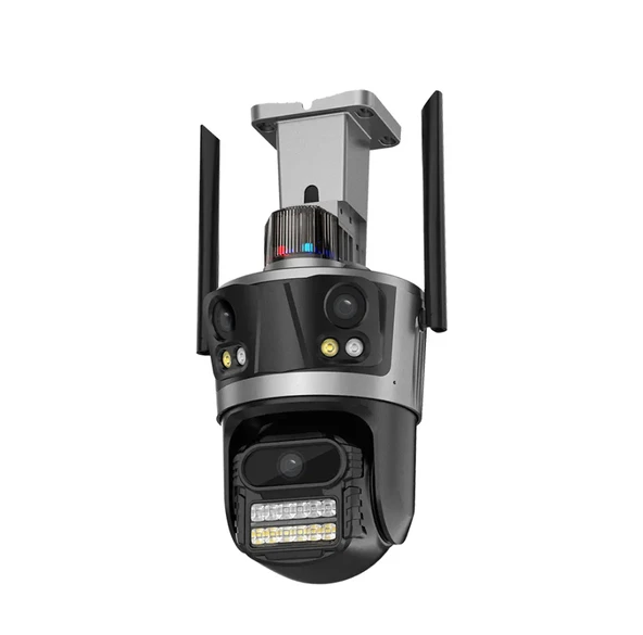 QASUL ICsee WiFi 12MP Kamera 6K 3Lens Bağlantı PTZ Güvenlik Kamera CCTV 3 Ekran Ağ Kamerası 2 Yönlü Ses ürün görseli 1