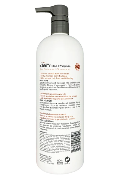 Iden Bee Balanced Propolis Özlü Dengeleyici Şampuan 946ML - Resim 2