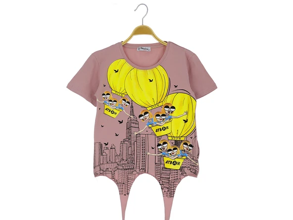 Kız Çocuk T-Shirt Balonlu - Resim 2