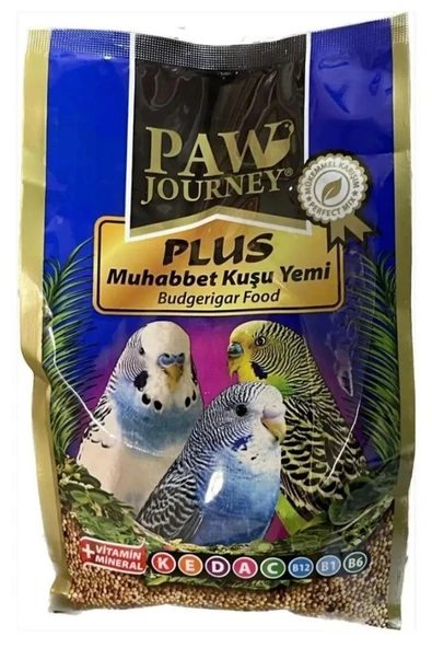 Hs Tarım Paw Journey Plus Vitaminli Muhabbet Kuşu Yemi 1 Kg ürün görseli 1
