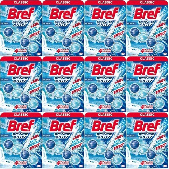 Bref Power Aktiv Klozet Bloğu Okyanus Kokulu  (12 Li Set) (12PK*1) ürün görseli 1