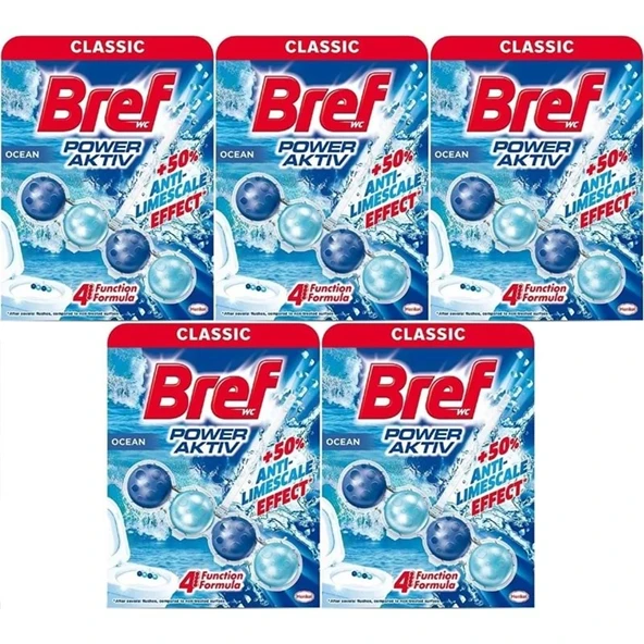 Bref Power Aktiv Klozet Bloğu Okyanus Kokulu  (5 Li Set) (5PK*1) ürün görseli 1