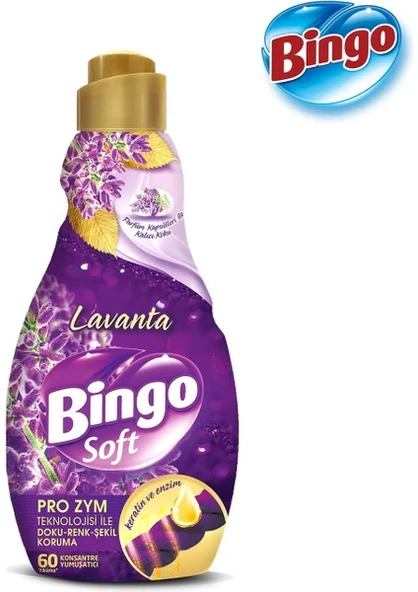 Bingo Konsantre Çamaşır Yumuşatıcısı Lavanta 1440 ml ürün görseli 1
