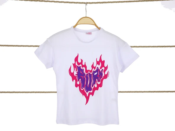 Kız Çocuk T-Shirt Baskılı - Resim 4