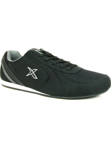 Kinetix Siyah Gri Bağcıklı Sneaker Spor Ayakkabı ürün görseli 1
