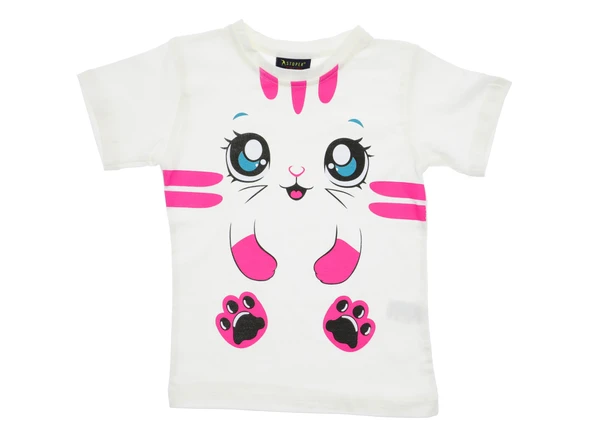 Kız Çocuk T-Shirt Baskılı - Resim 5